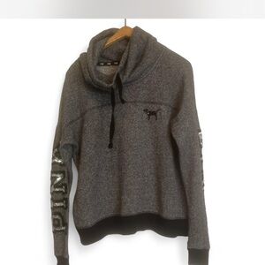 Gray Hoodie with Black Accents
